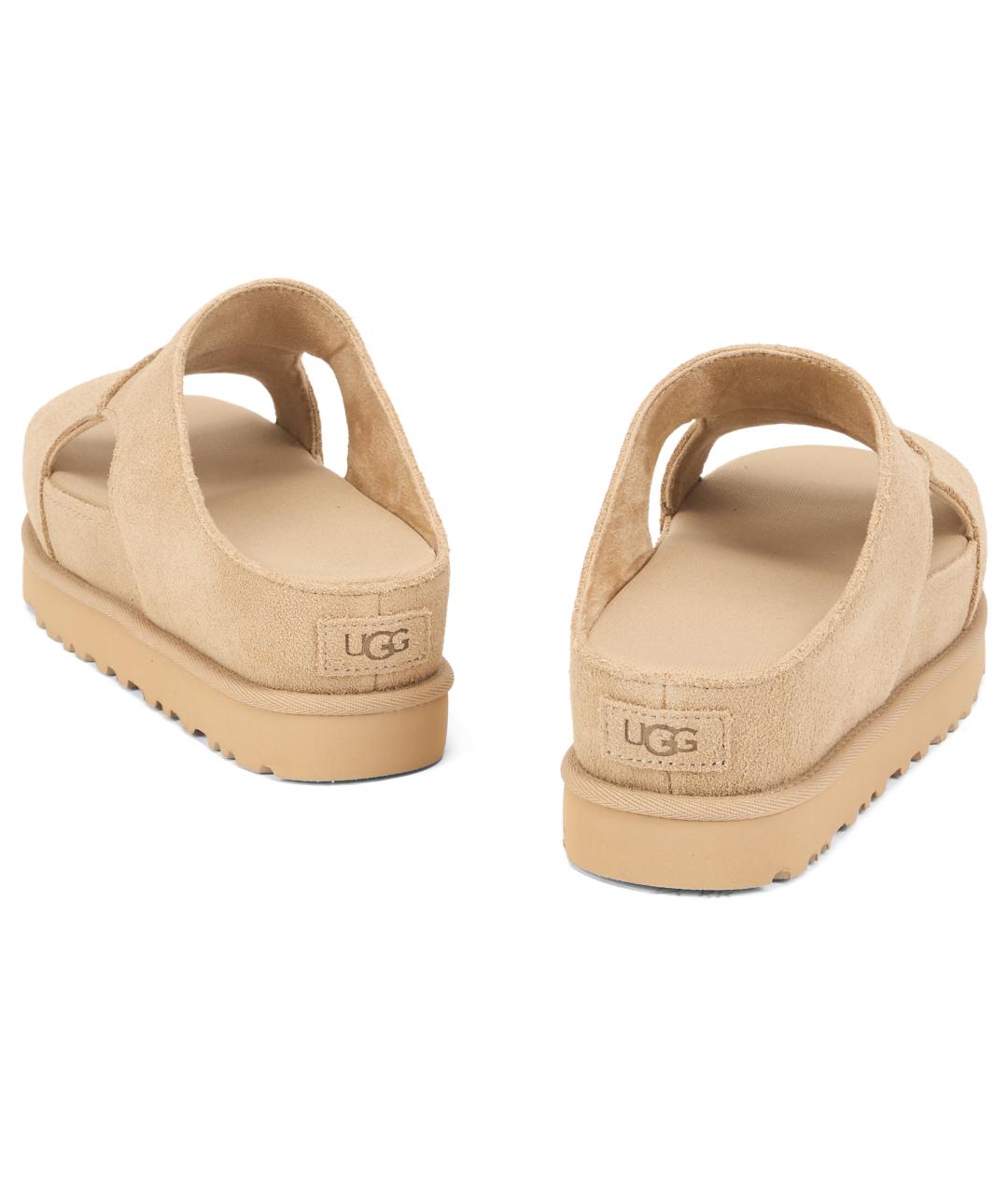 UGG AUSTRALIA Бежевые синтетические сандалии, фото 3