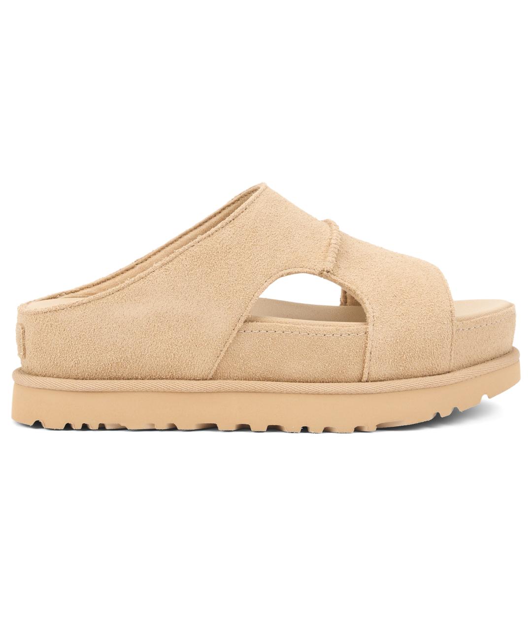 UGG AUSTRALIA Бежевые синтетические сандалии, фото 1