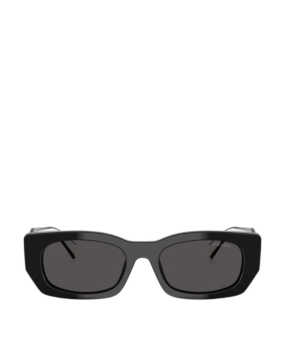 PRADA Черные пластиковые солнцезащитные очки, фото 1