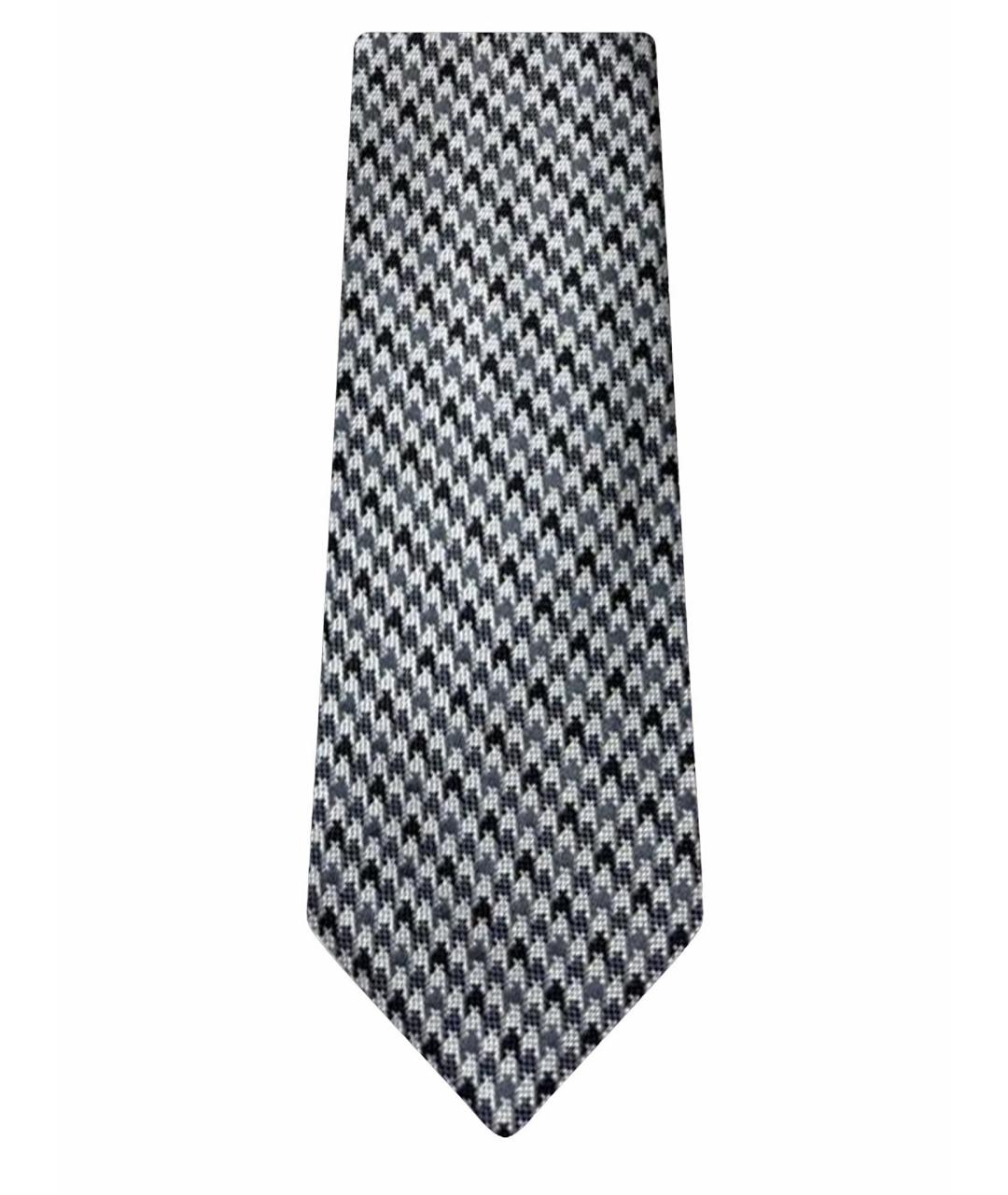 TOM FORD Серый шелковый галстук, фото 1