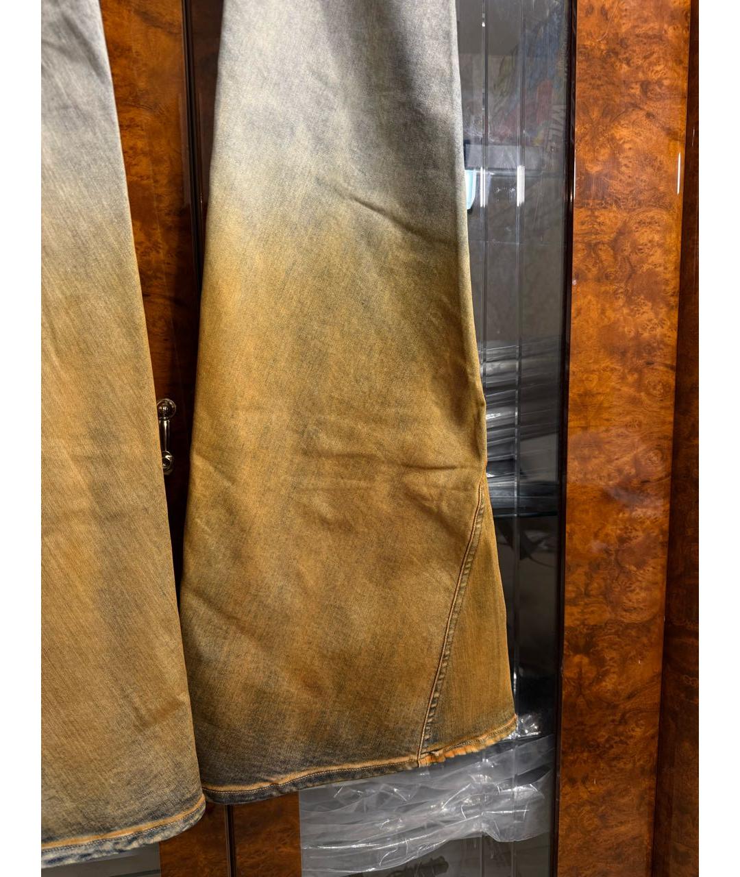 RICK OWENS DRKSHDW Серые хлопковые джинсы, фото 4