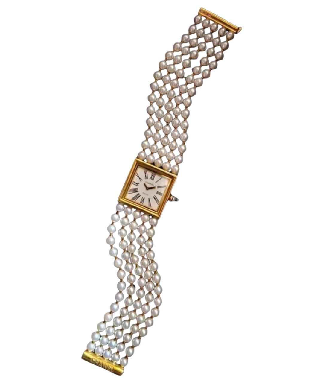 CHANEL Белые часы из желтого золота, фото 1