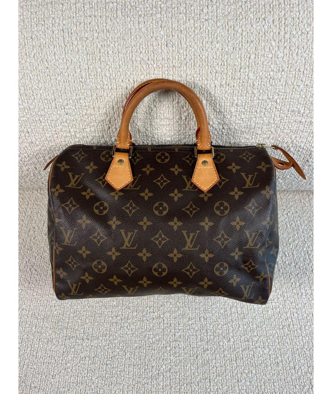 LOUIS VUITTON Коричневая сумка с короткими ручками, фото 9