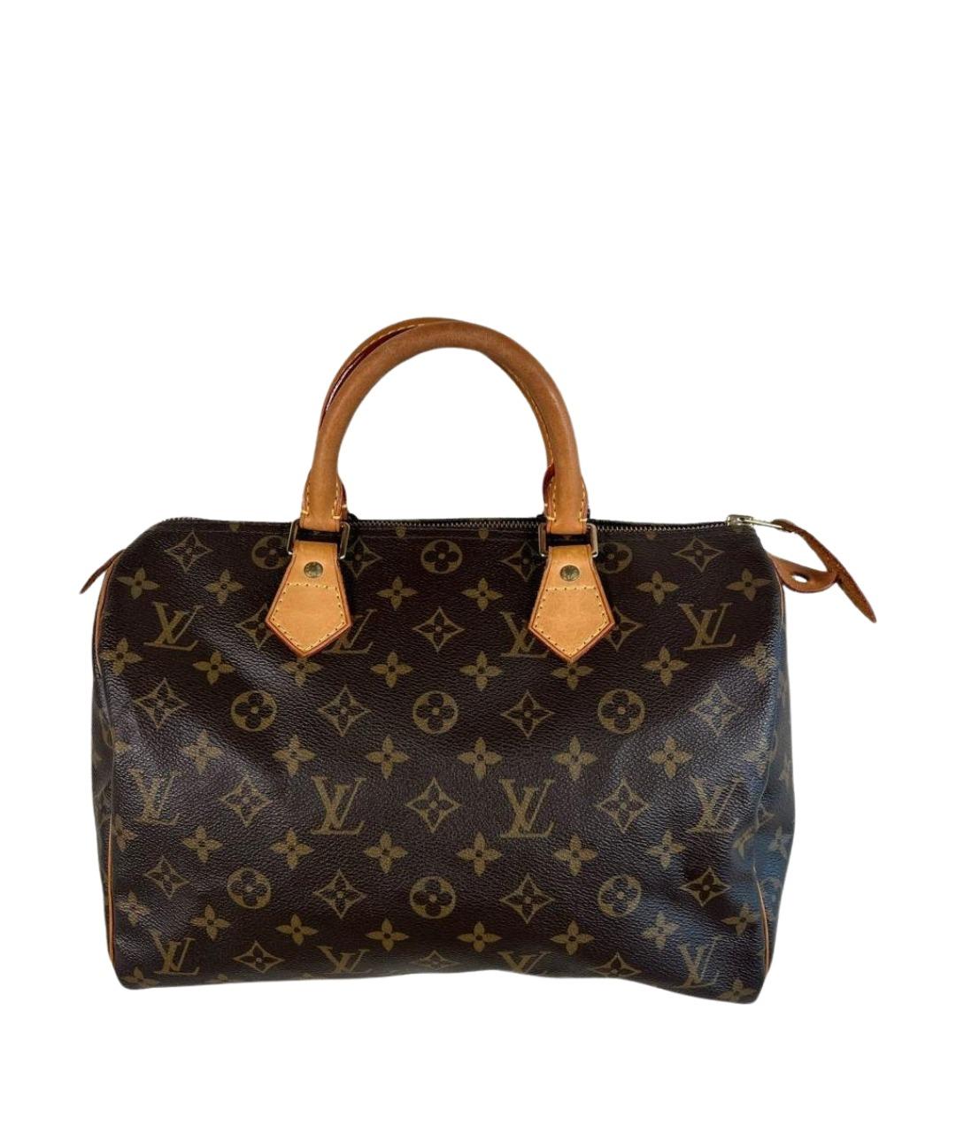 LOUIS VUITTON Коричневая сумка с короткими ручками, фото 1