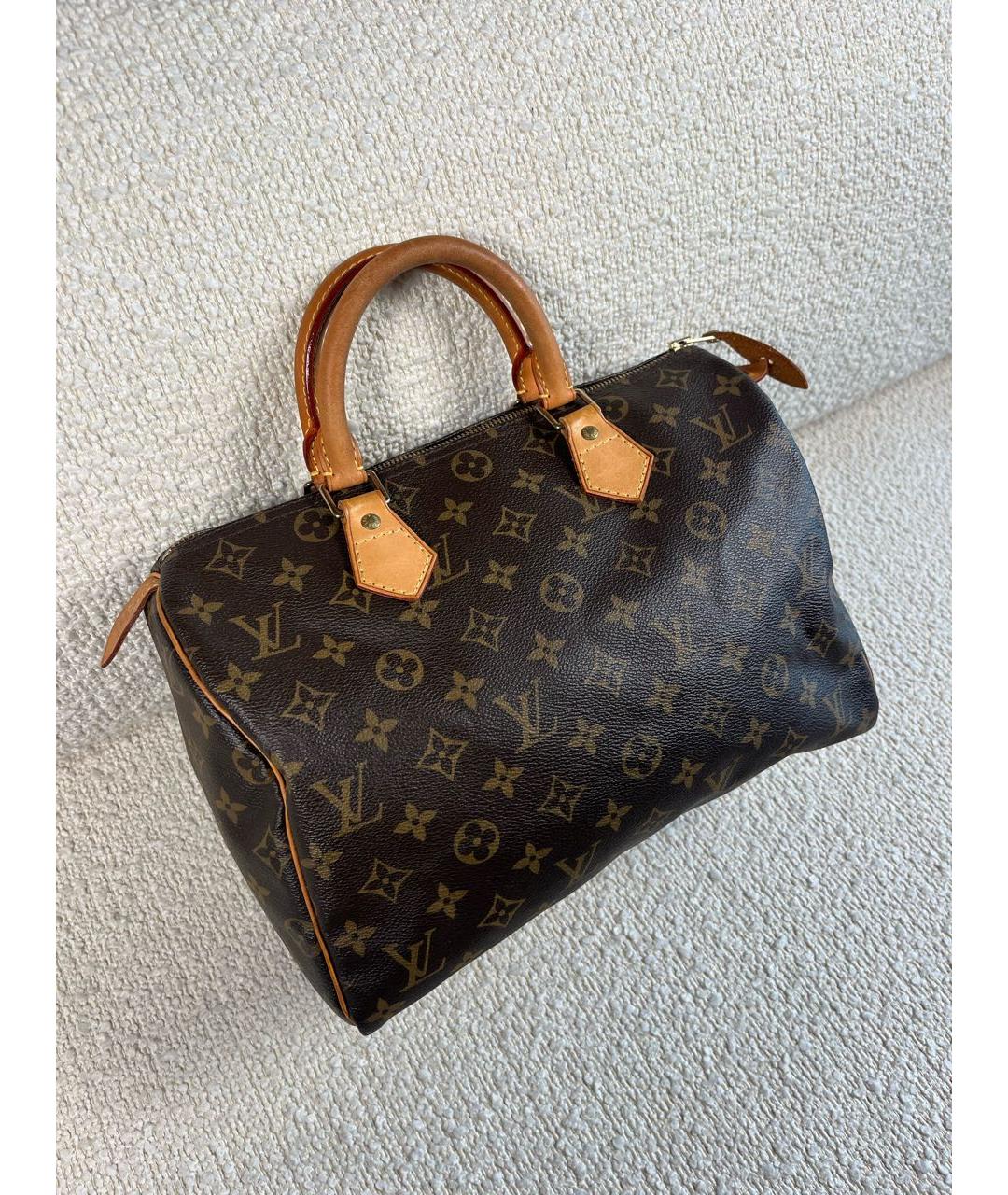 LOUIS VUITTON Коричневая сумка с короткими ручками, фото 2