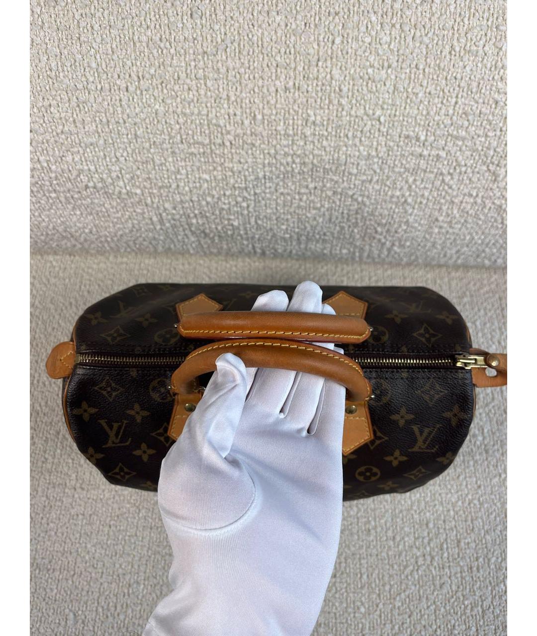 LOUIS VUITTON Коричневая сумка с короткими ручками, фото 6