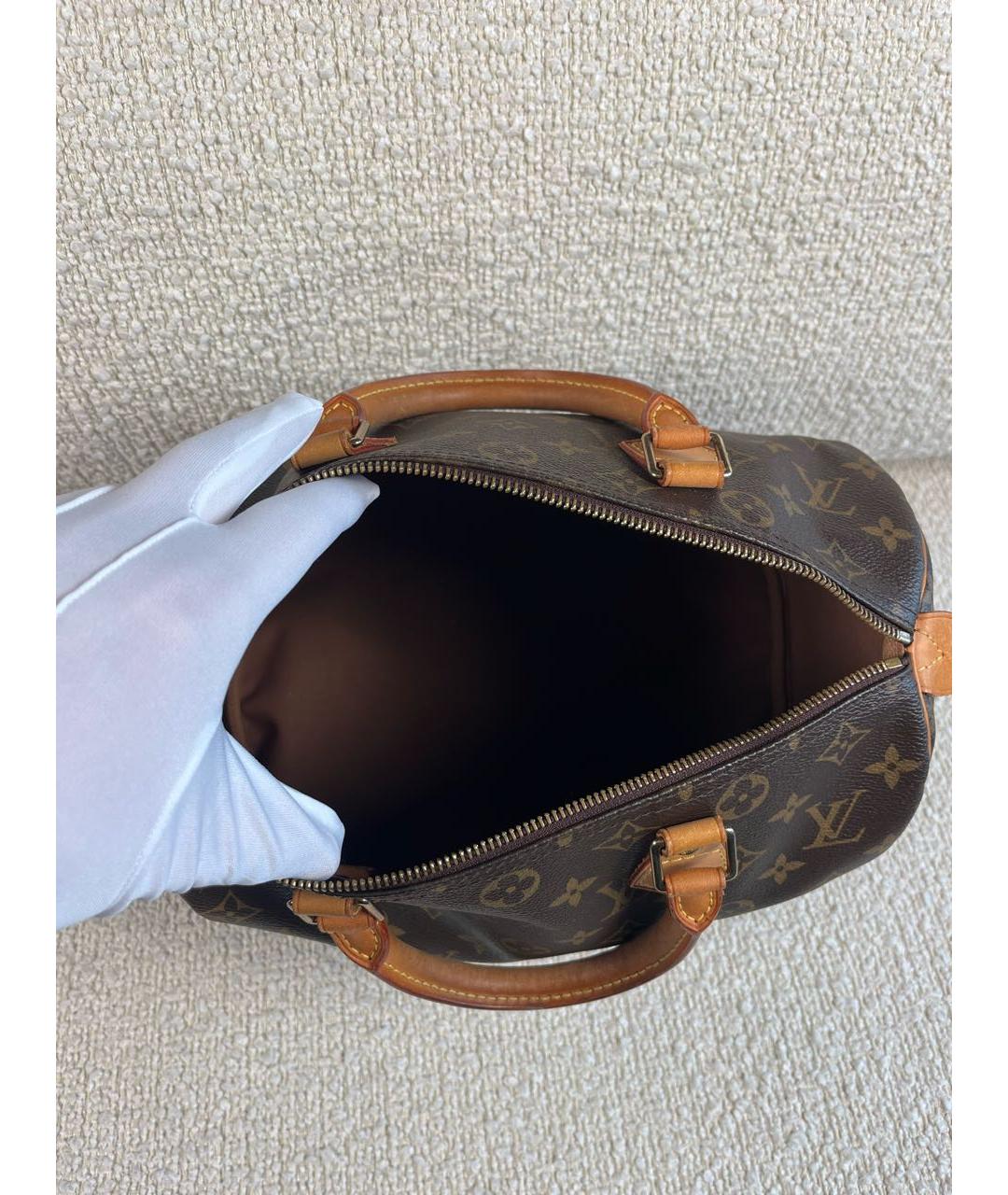 LOUIS VUITTON Коричневая сумка с короткими ручками, фото 4