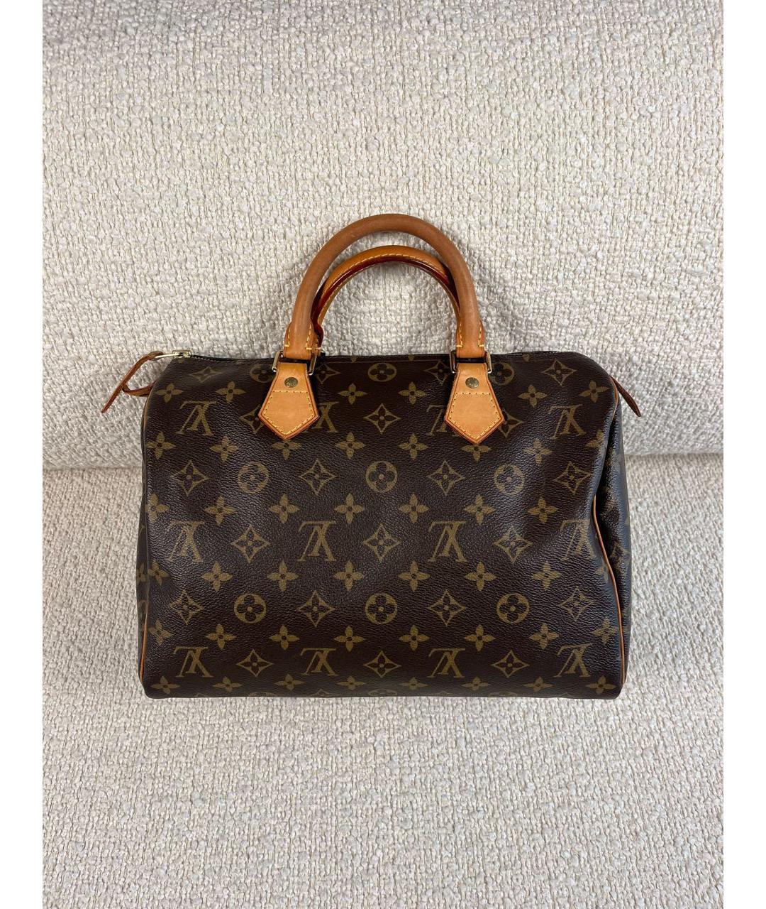 LOUIS VUITTON Коричневая сумка с короткими ручками, фото 3