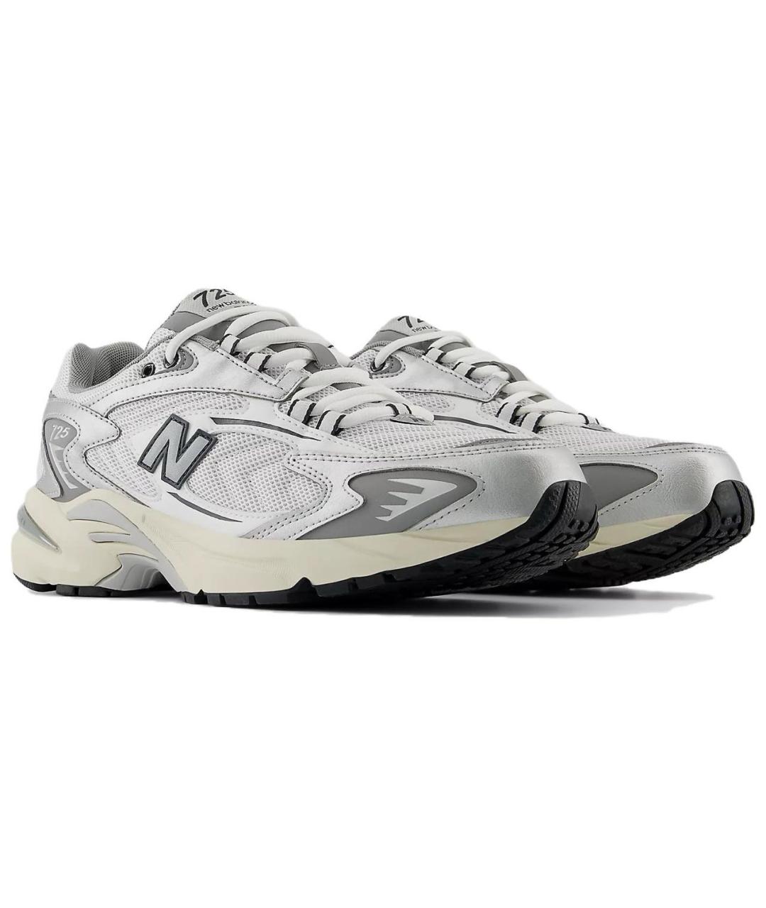 NEW BALANCE Белые кожаные низкие кроссовки / кеды, фото 3