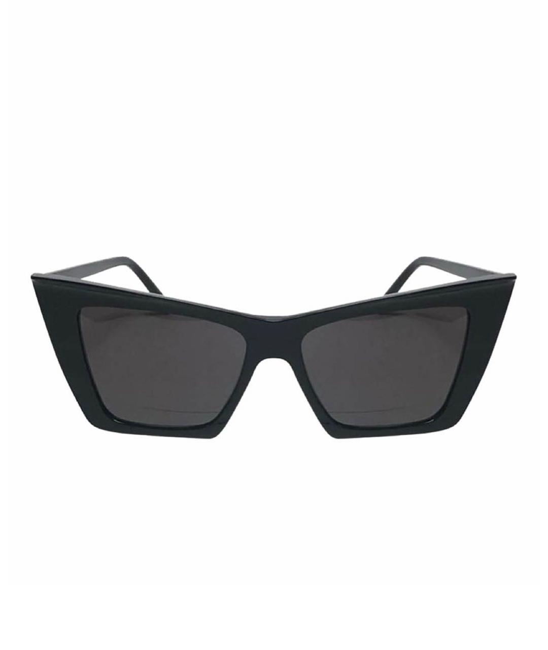SAINT LAURENT Черные пластиковые солнцезащитные очки, фото 1