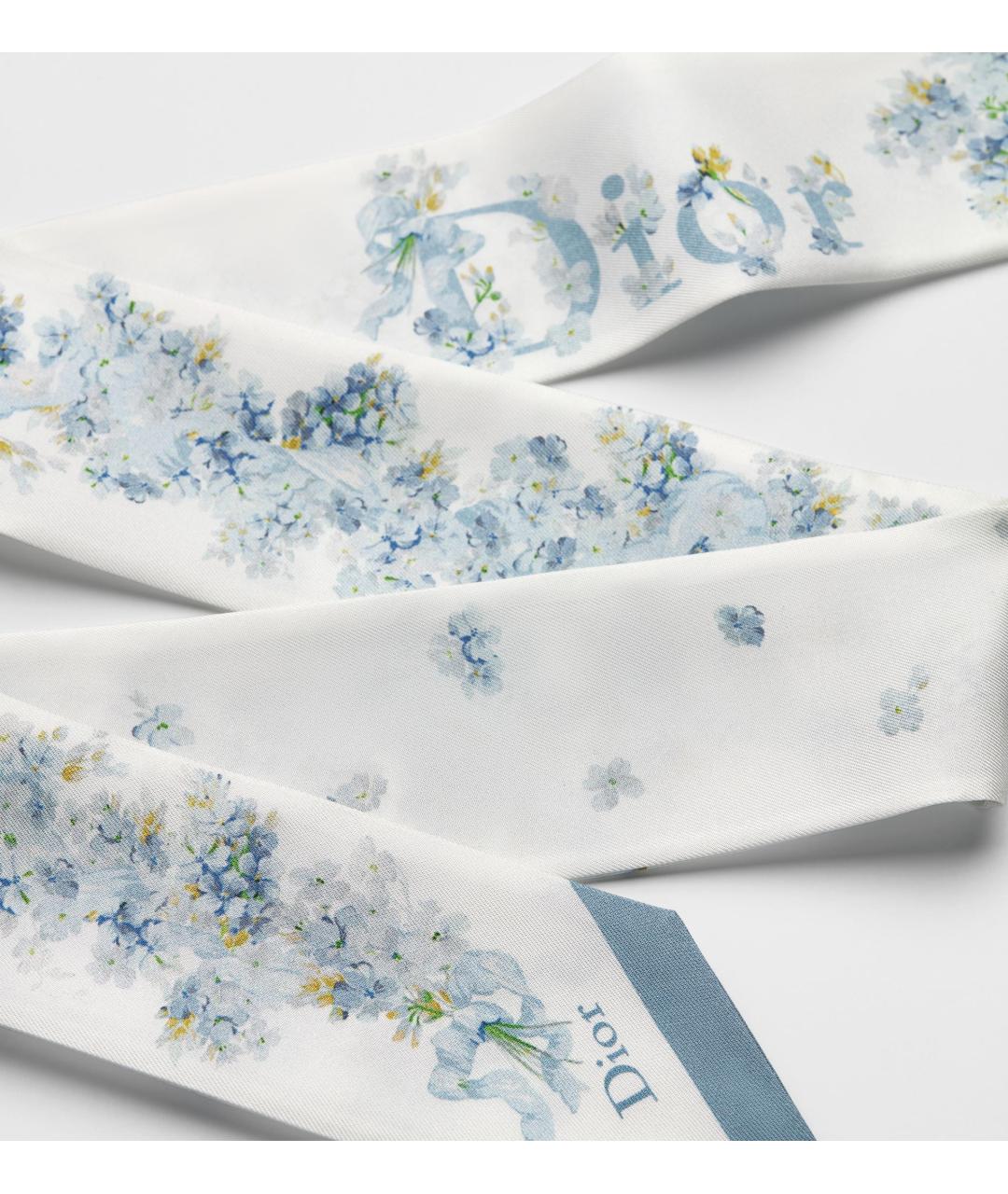 CHRISTIAN DIOR Мульти шелковый шарф, фото 3