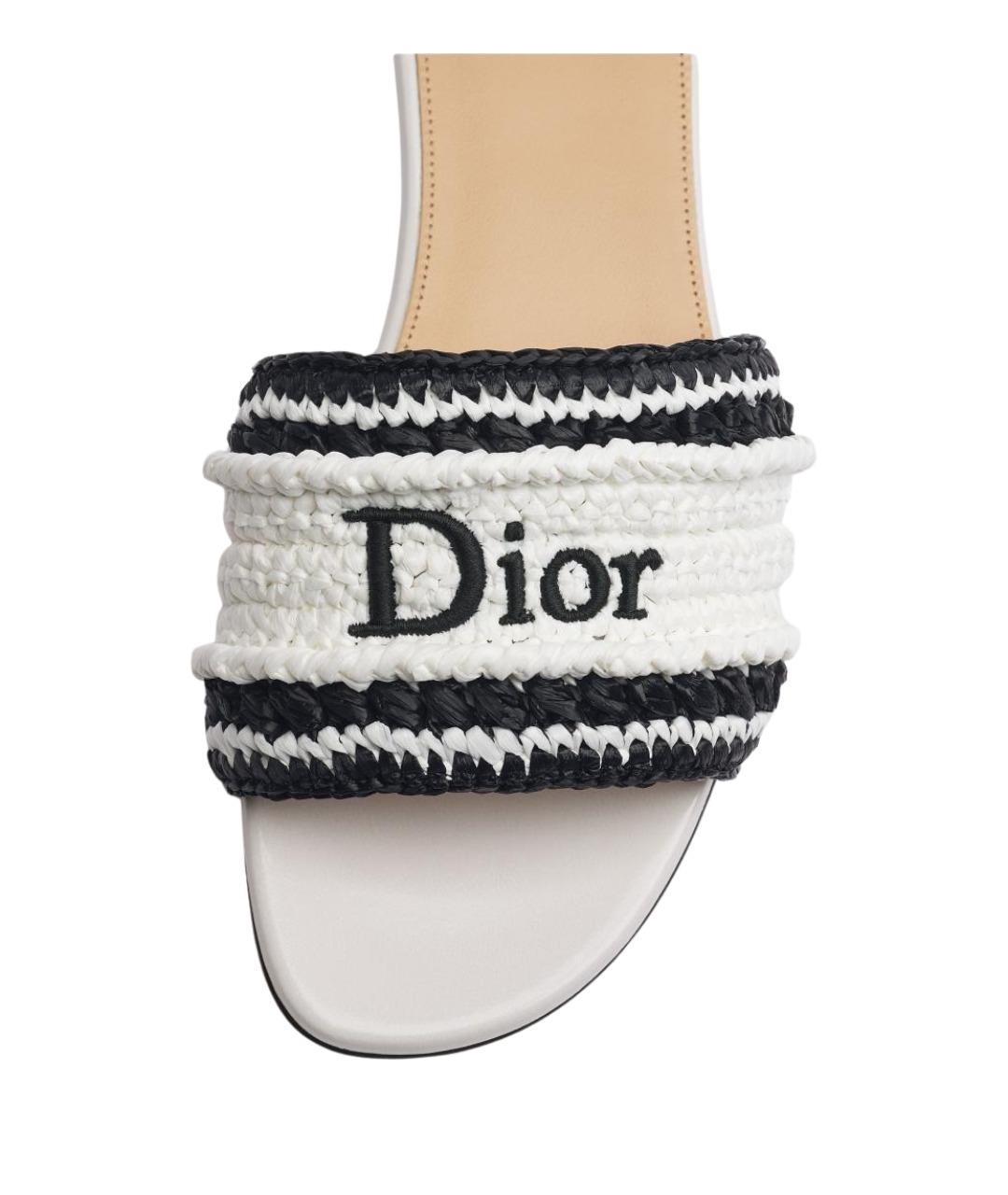 CHRISTIAN DIOR Белые синтетические сандалии, фото 4