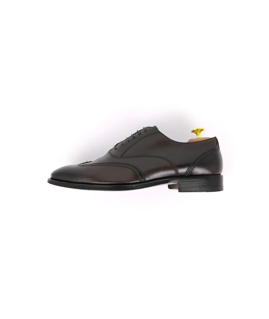 ZEGNA Коричневые кожаные туфли, фото 2