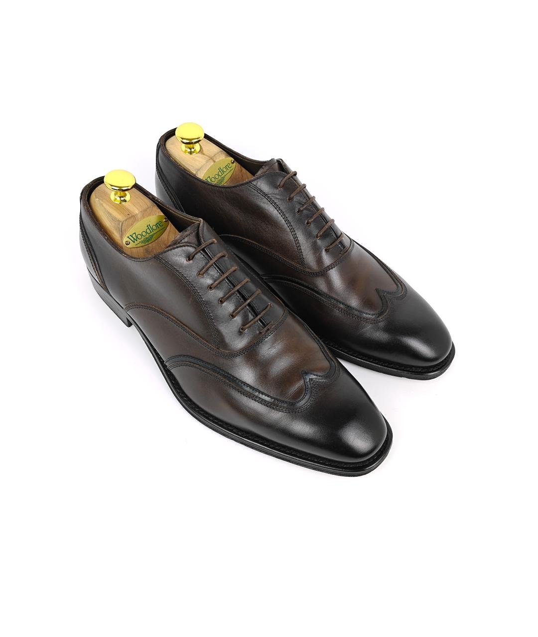 ZEGNA Коричневые кожаные туфли, фото 3