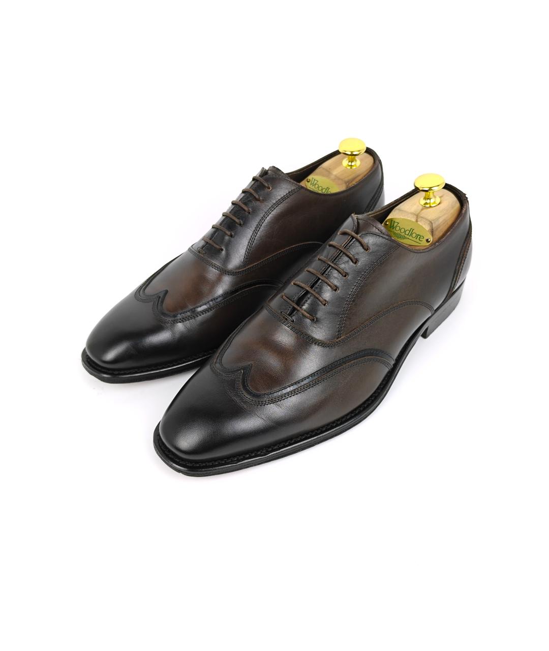 ZEGNA Коричневые кожаные туфли, фото 7