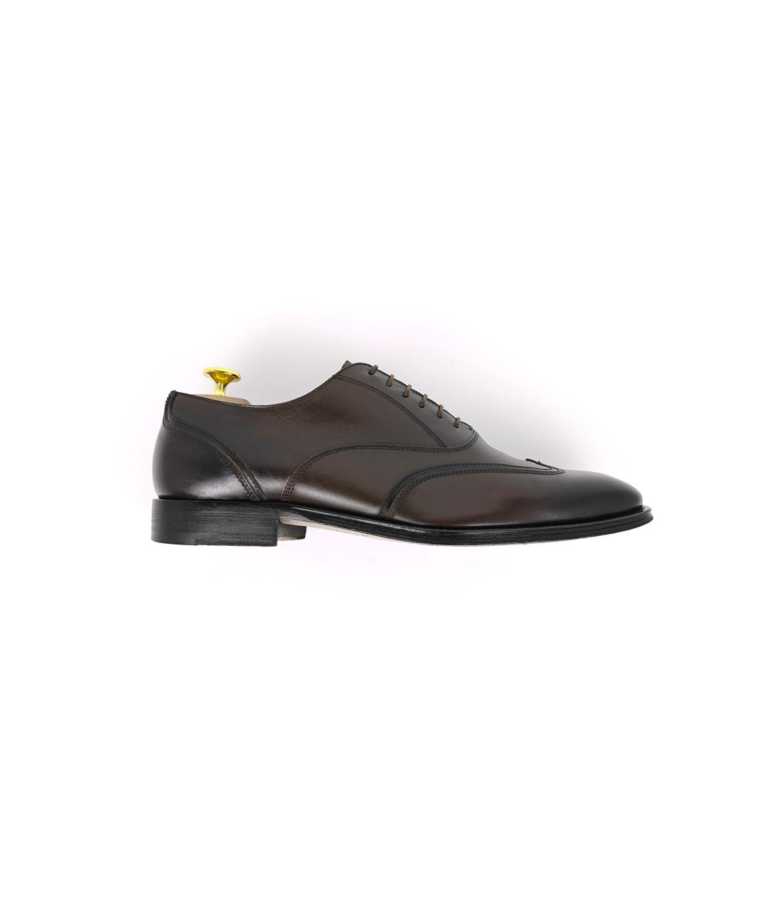 ZEGNA Коричневые кожаные туфли, фото 10