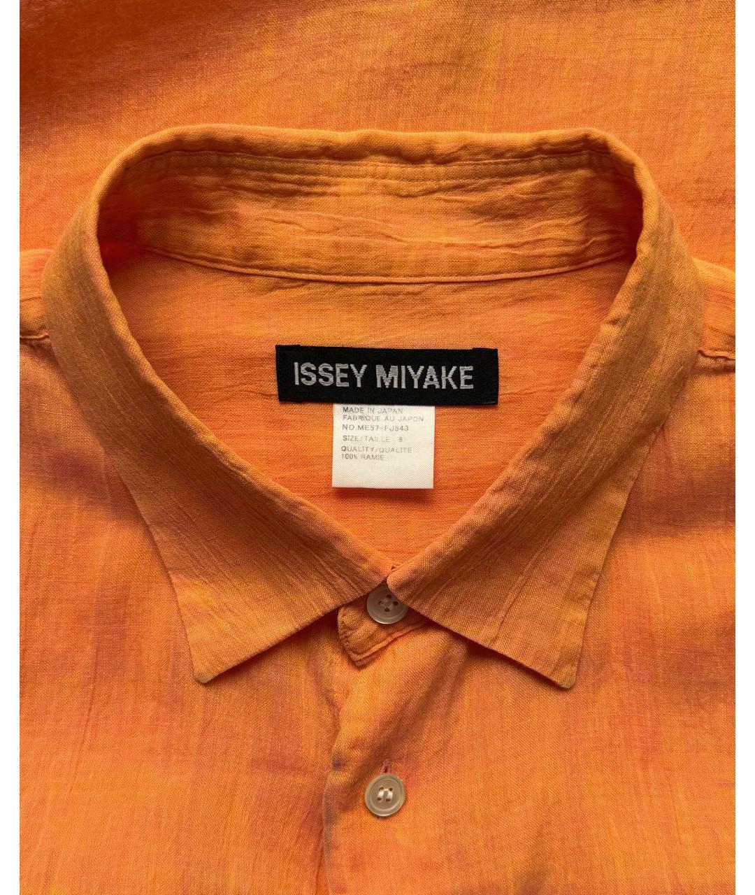 ISSEY MIYAKE Оранжевая кэжуал рубашка, фото 4