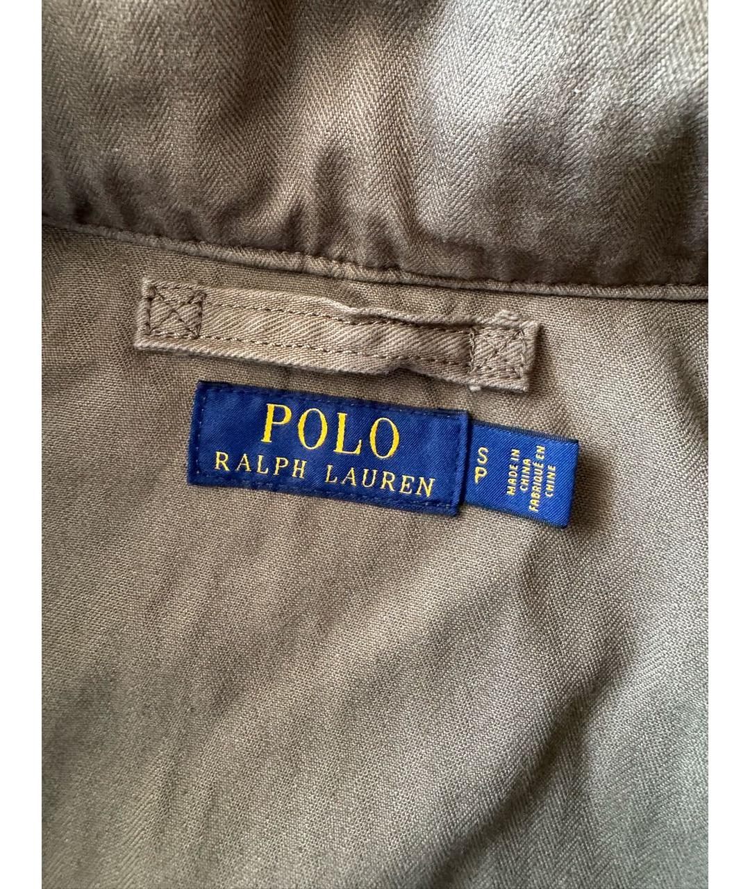 POLO RALPH LAUREN Хаки хлопковая куртка, фото 6