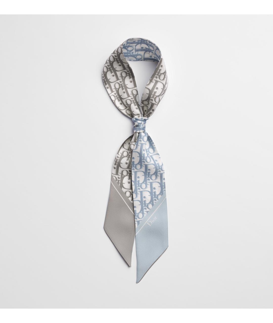 CHRISTIAN DIOR Мульти шелковый шарф, фото 4