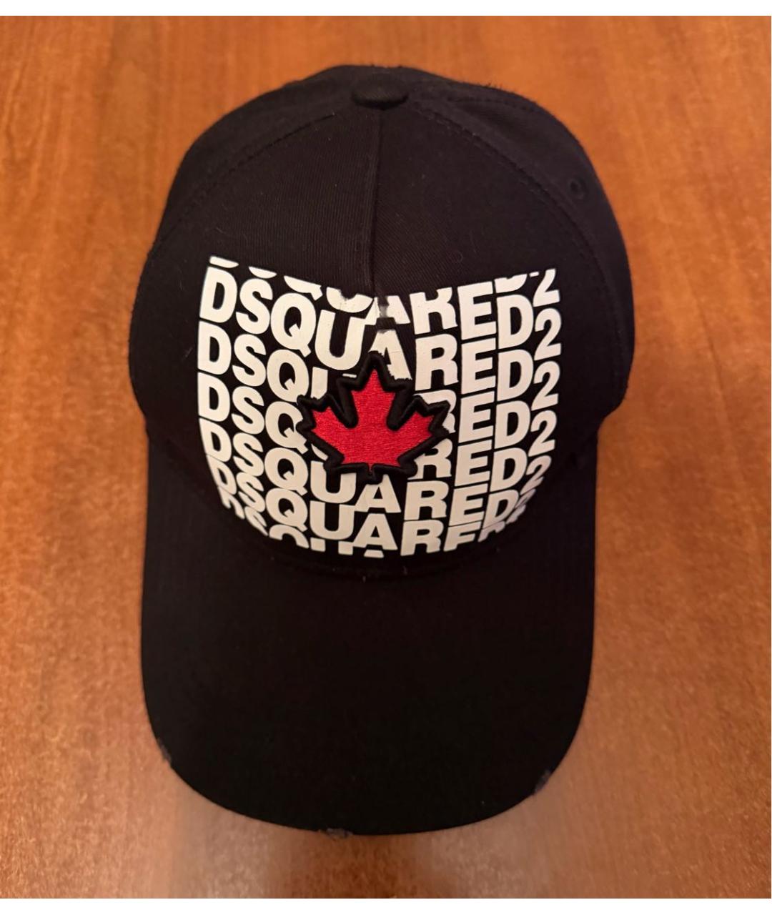 DSQUARED2 Черная хлопковая кепка, фото 9