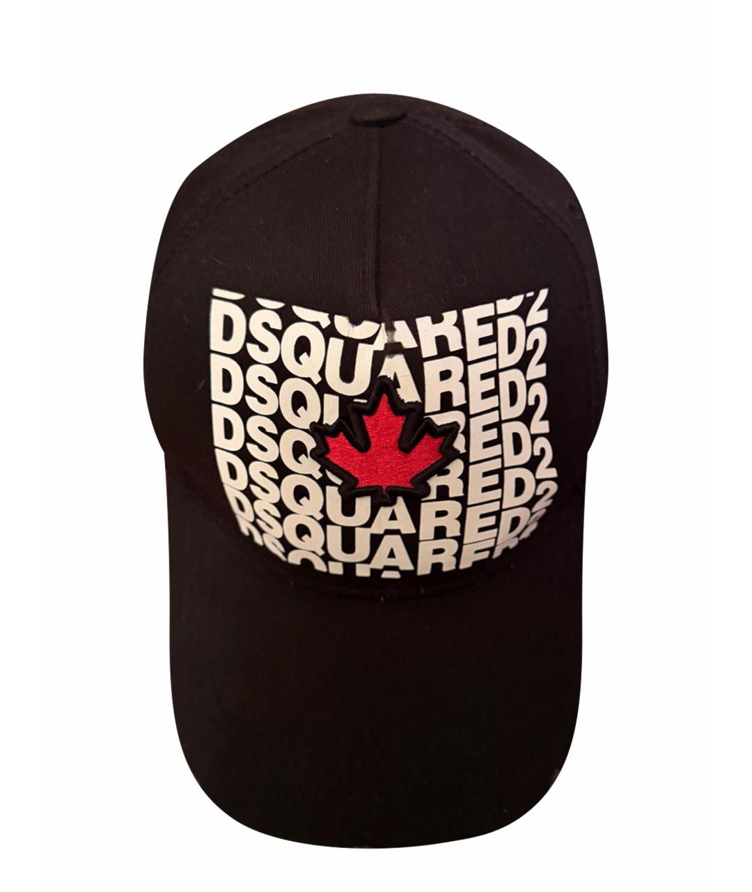 DSQUARED2 Черная хлопковая кепка, фото 1