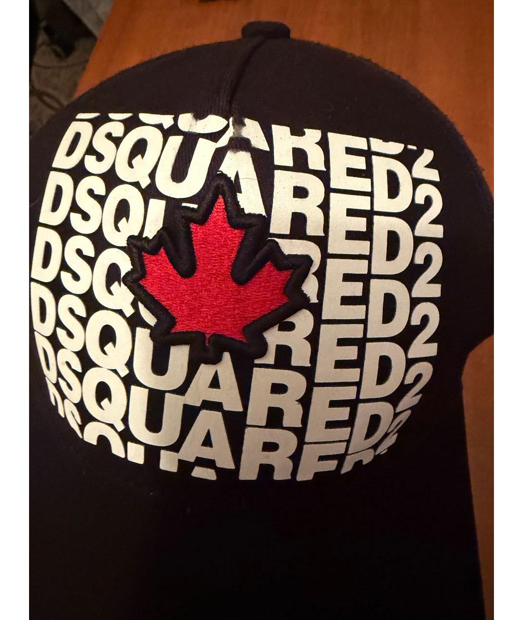 DSQUARED2 Черная хлопковая кепка, фото 7