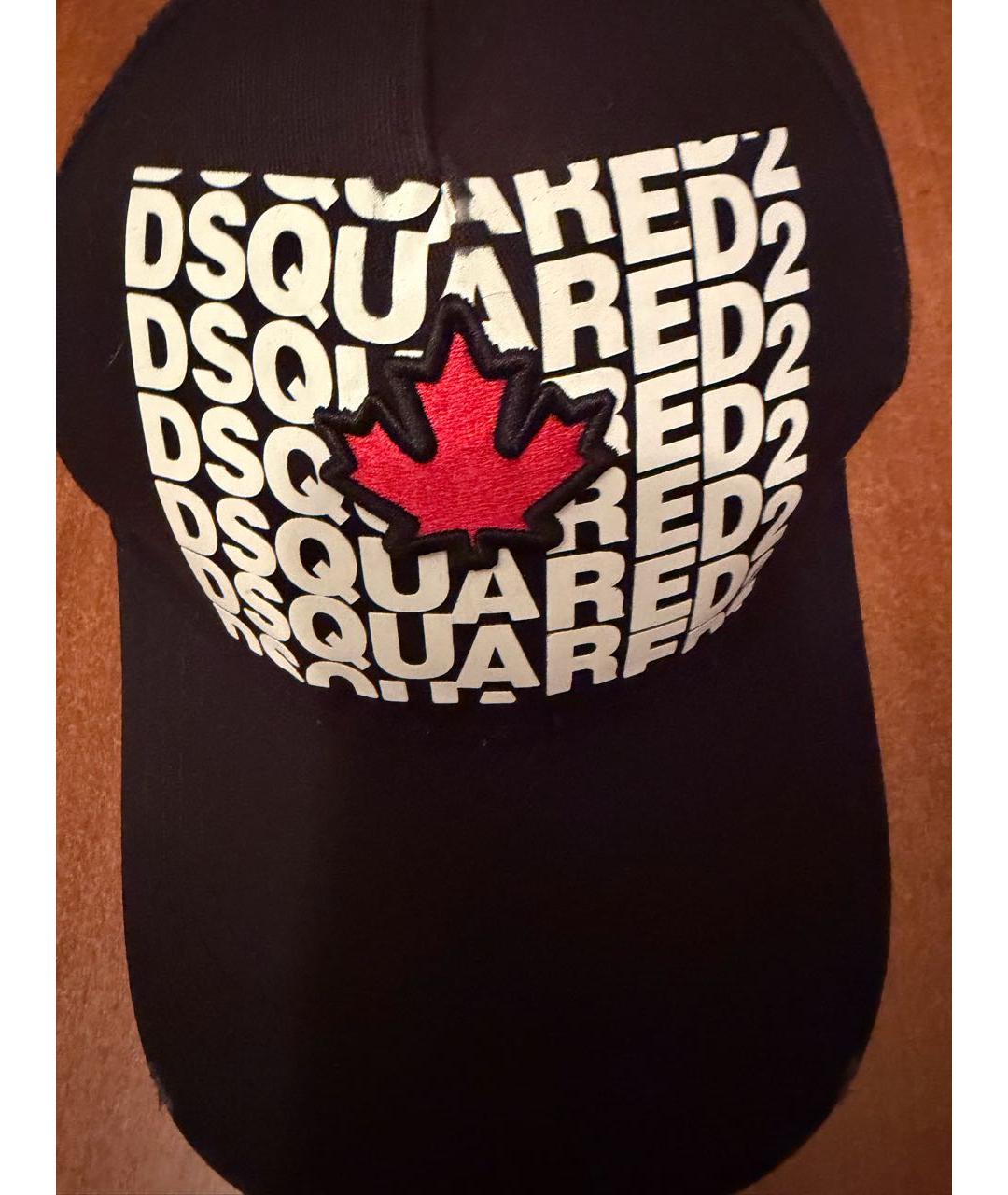 DSQUARED2 Черная хлопковая кепка, фото 2