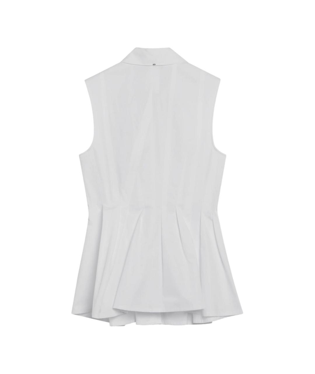 SPORTMAX Белая хлопковая рубашка, фото 2