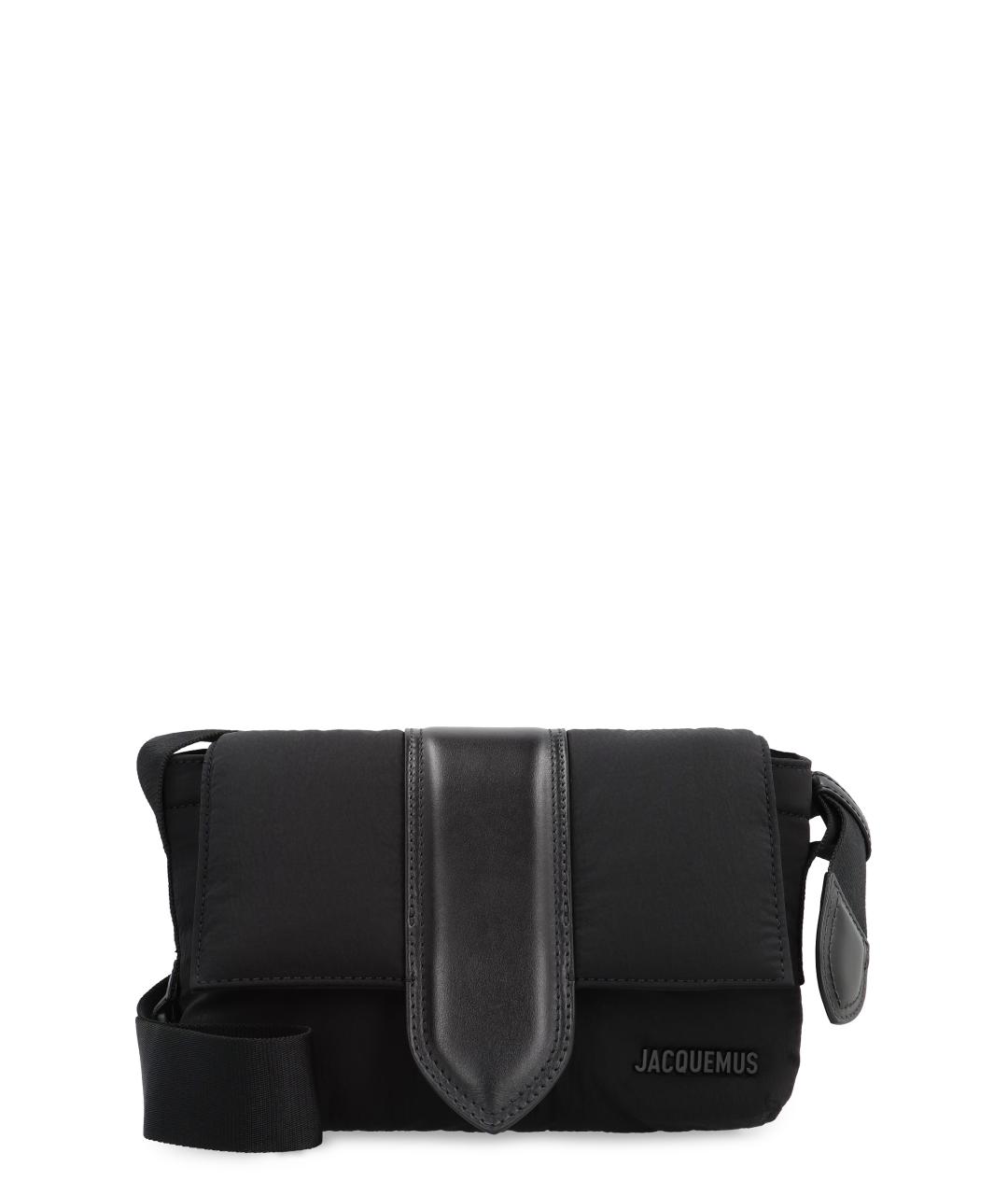 JACQUEMUS Черная синтетическая сумка на плечо, фото 1