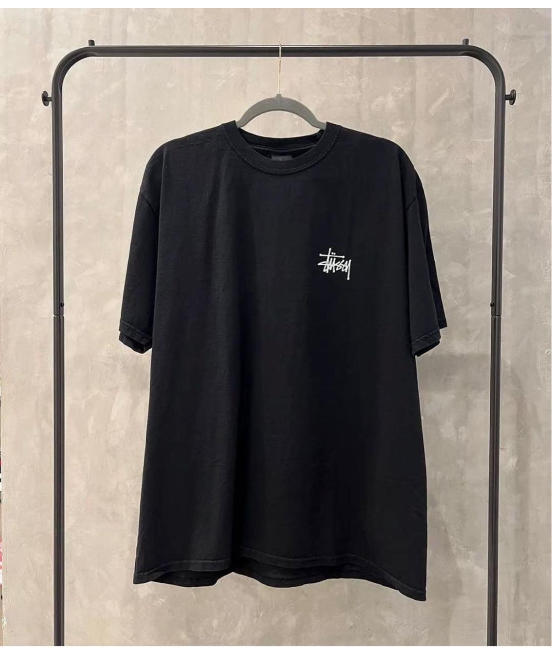 STUSSY Черная футболка, фото 3