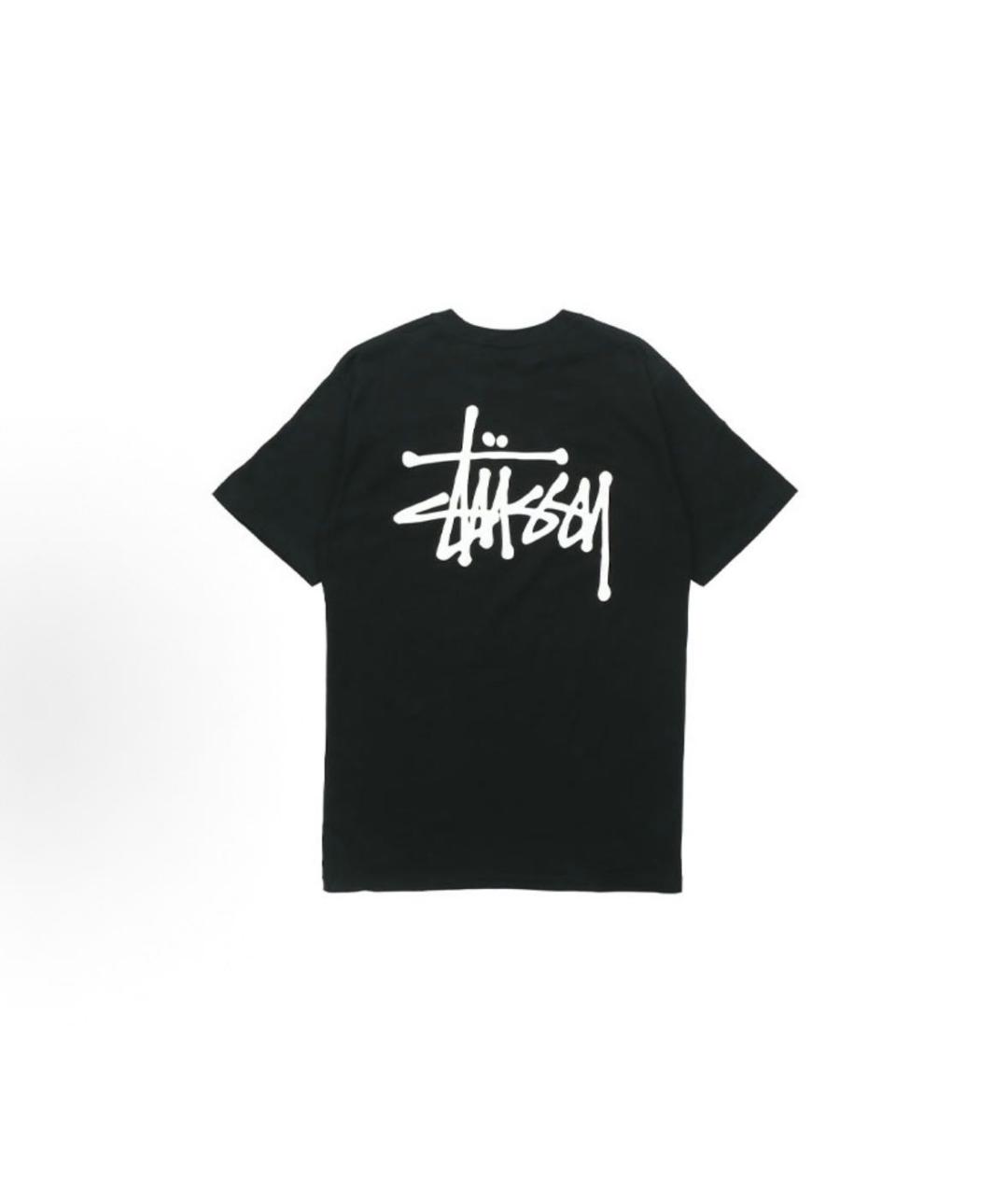 STUSSY Черная футболка, фото 2