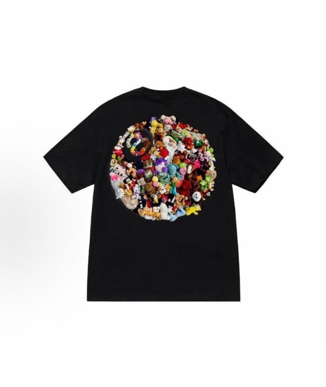 STUSSY Черная футболка, фото 2