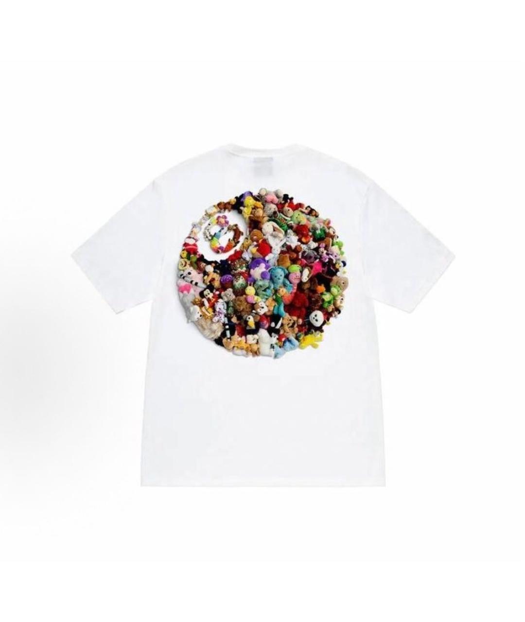 STUSSY Белая футболка, фото 2