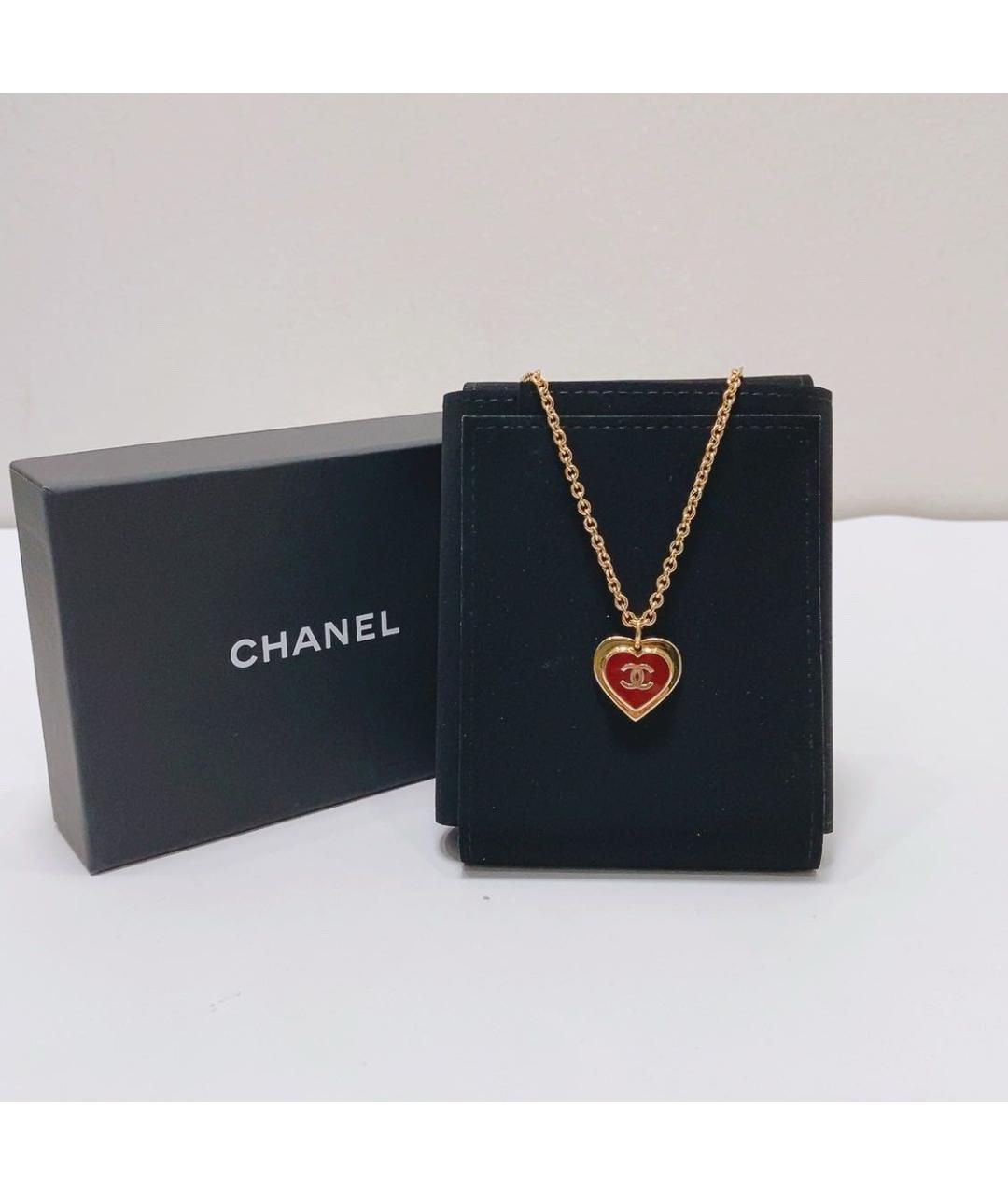 CHANEL Золотая металлическая подвеска, фото 2