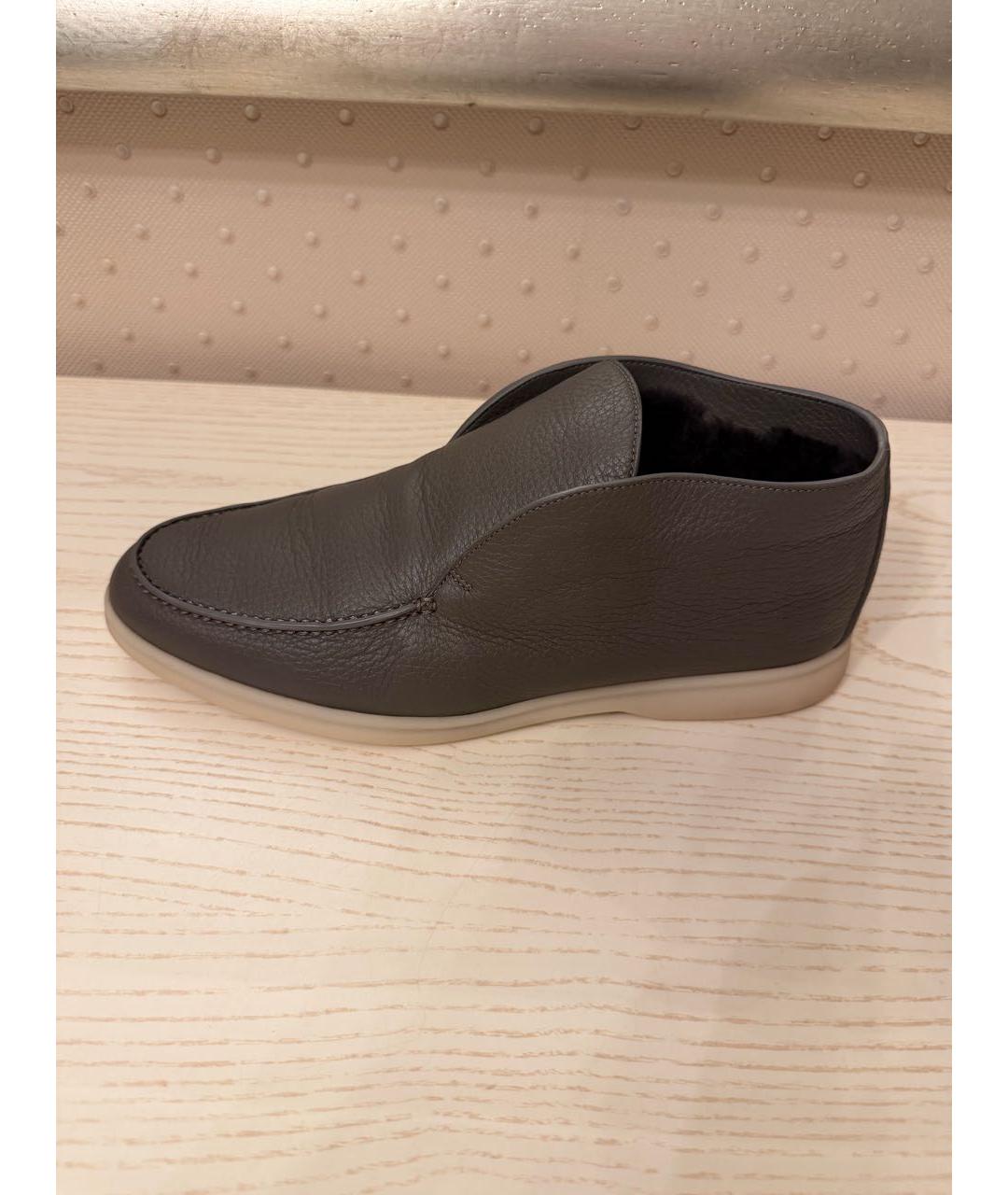 LORO PIANA Кожаные ботинки, фото 9
