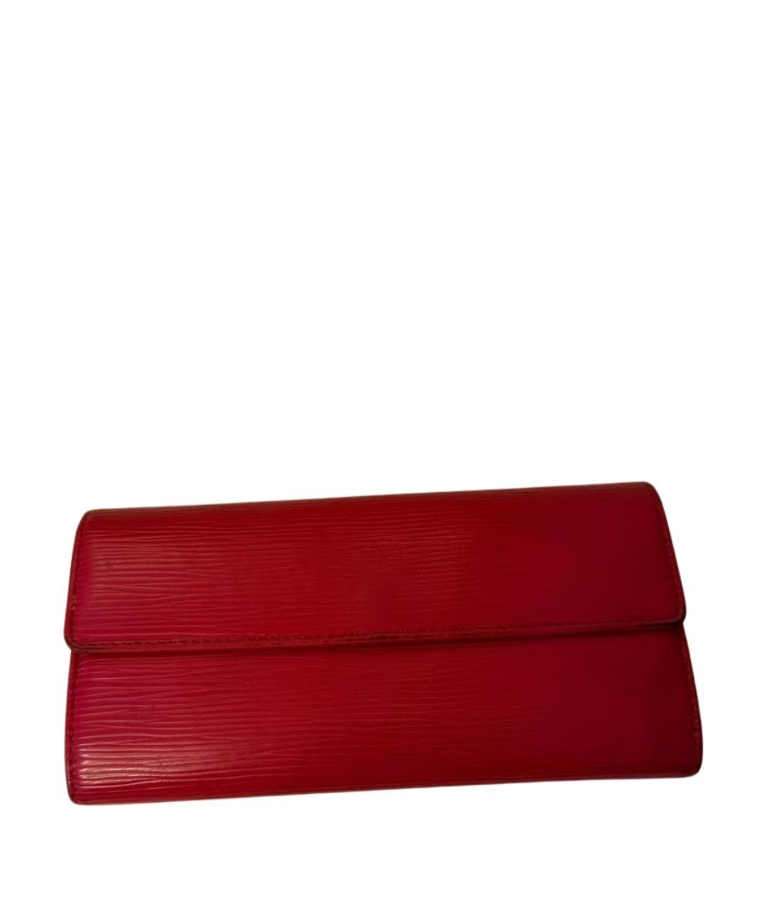 LOUIS VUITTON Красный кожаный кошелек, фото 1