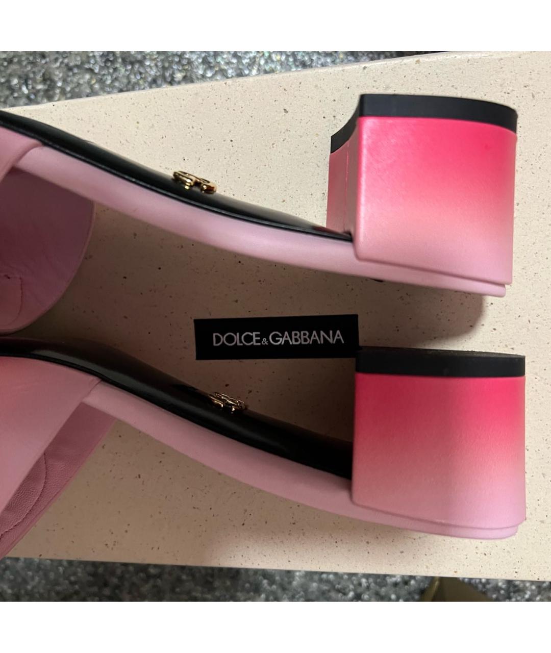 DOLCE&GABBANA Кожаные мюли, фото 4