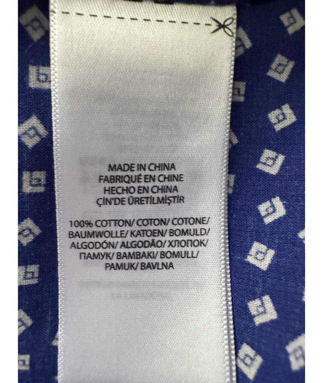 POLO RALPH LAUREN Синяя хлопковая кэжуал рубашка, фото 7