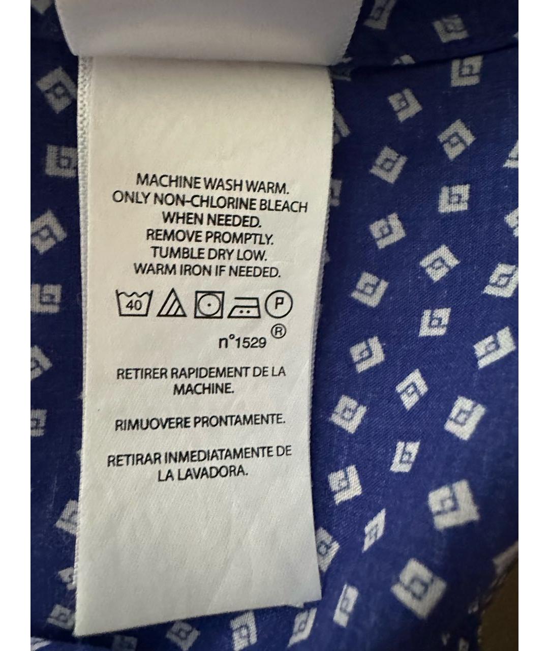 POLO RALPH LAUREN Синяя хлопковая кэжуал рубашка, фото 6