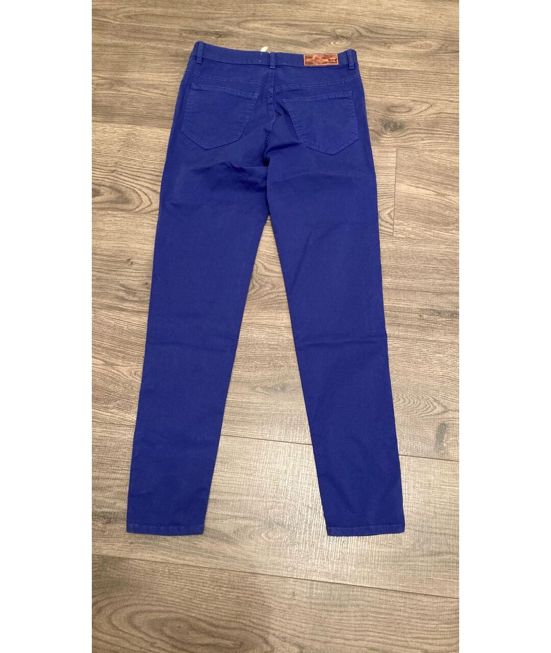 AMERICAN VINTAGE Синие хлопко-эластановые джинсы слим, фото 6