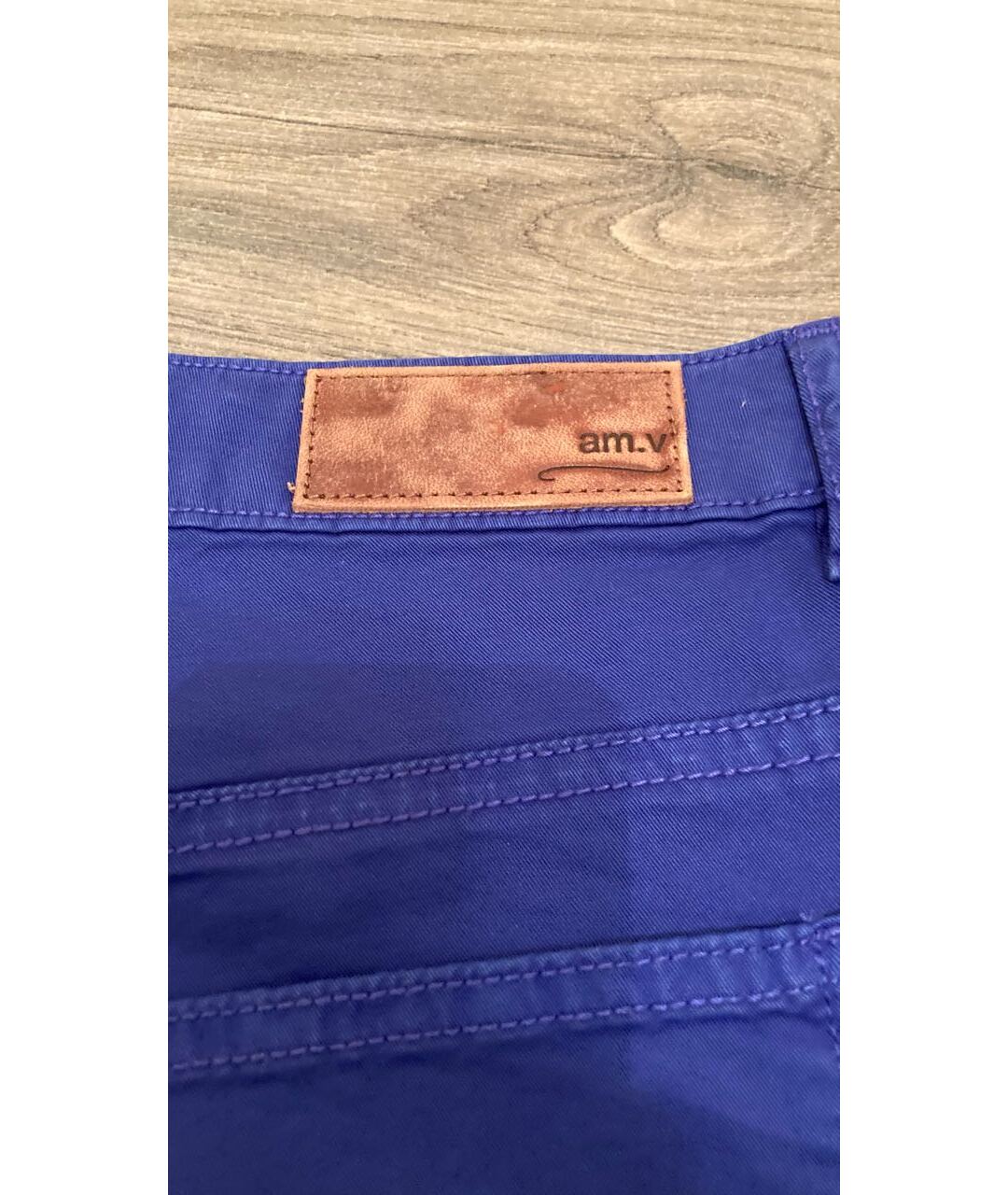 AMERICAN VINTAGE Синие хлопко-эластановые джинсы слим, фото 8