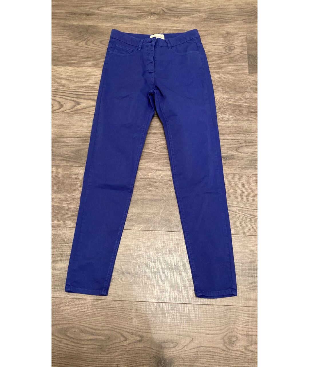 AMERICAN VINTAGE Синие хлопко-эластановые джинсы слим, фото 9