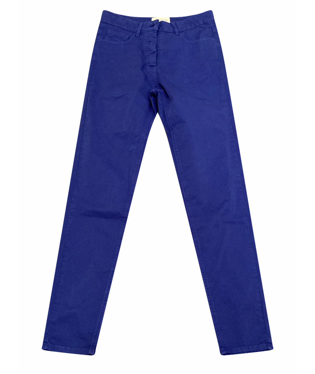 AMERICAN VINTAGE Синие хлопко-эластановые джинсы слим, фото 1
