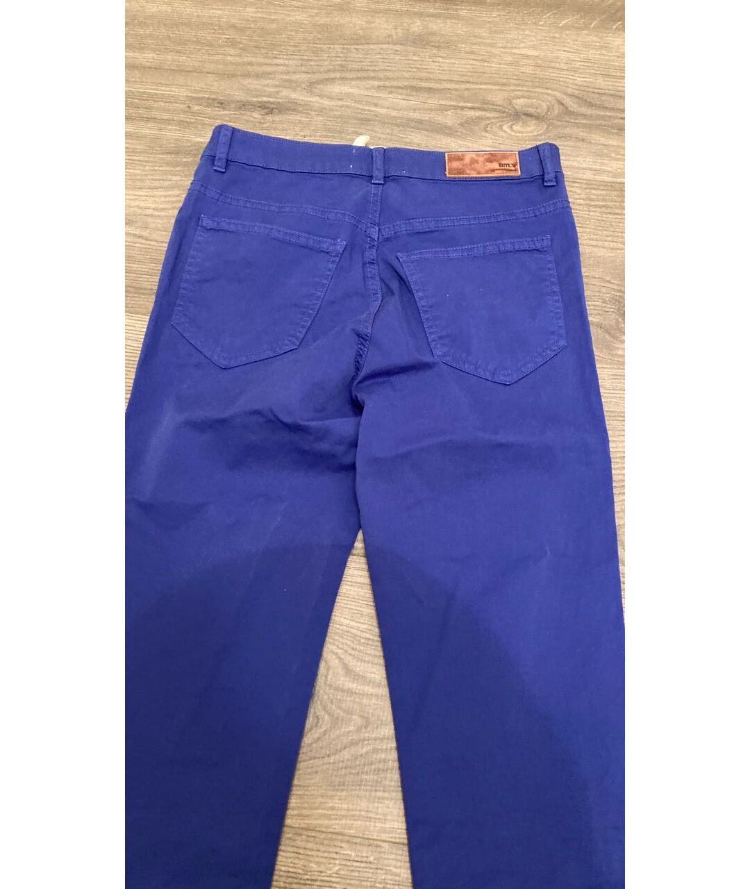 AMERICAN VINTAGE Синие хлопко-эластановые джинсы слим, фото 7