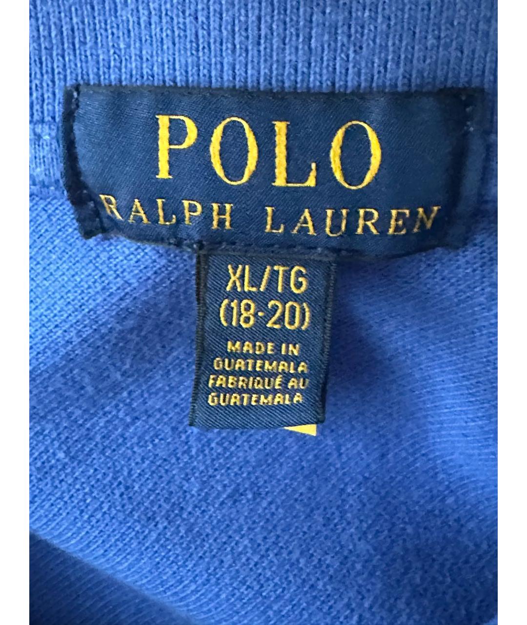 POLO RALPH LAUREN Синяя детская футболка, фото 4