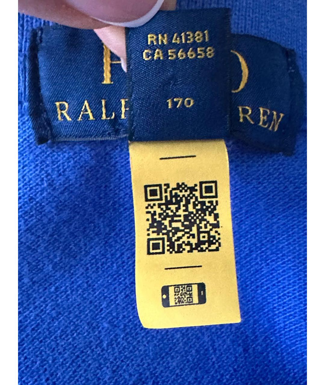 POLO RALPH LAUREN Синяя детская футболка, фото 5