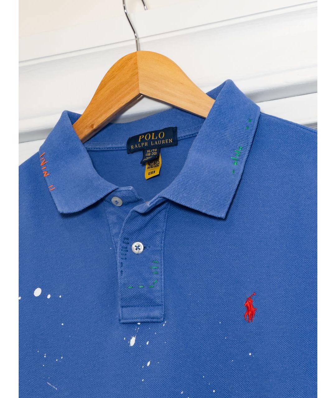 POLO RALPH LAUREN Синяя детская футболка, фото 3