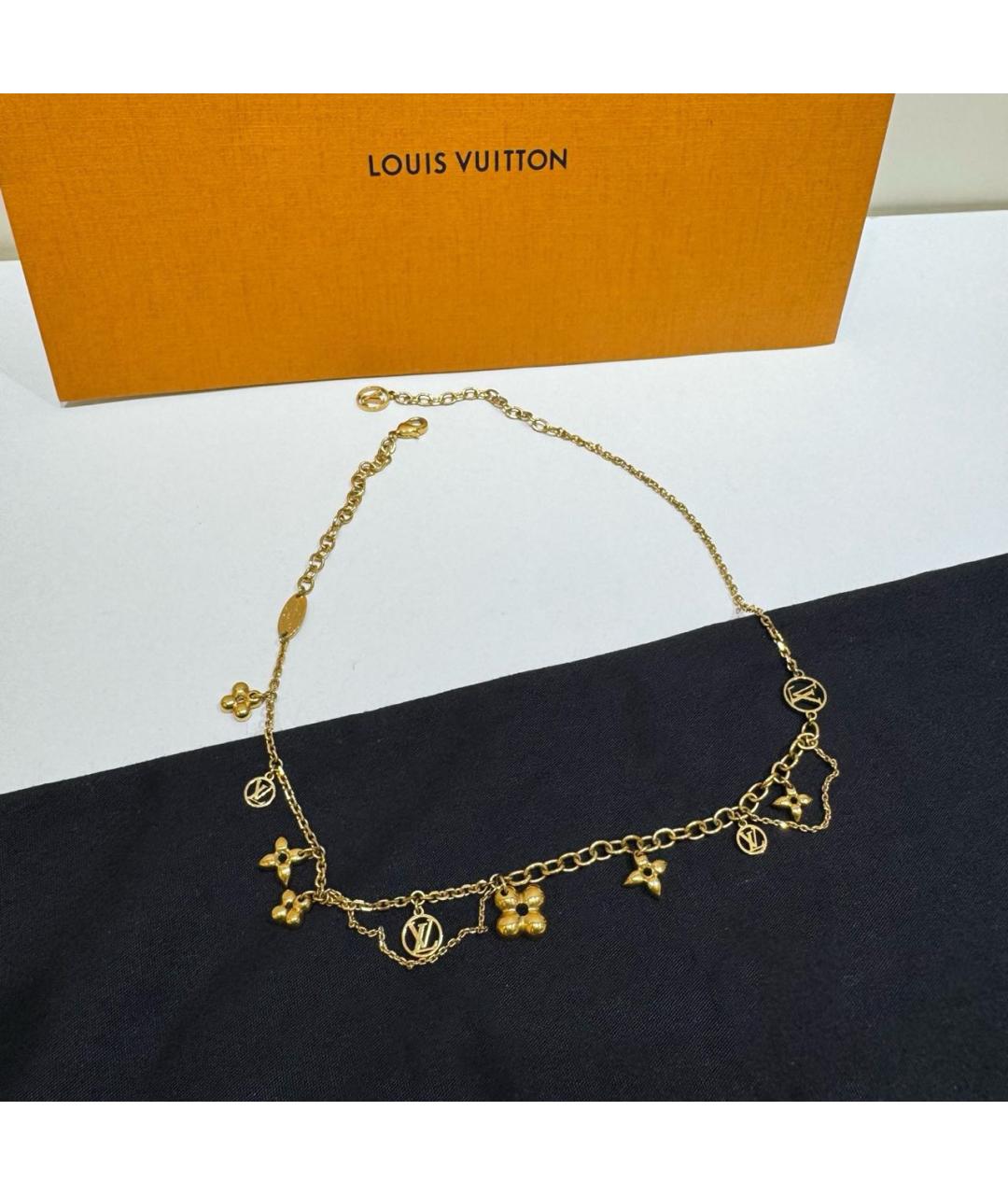 LOUIS VUITTON Золотое металлическое колье, фото 5