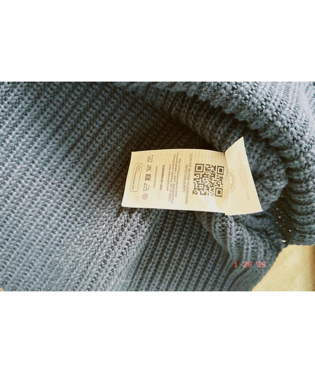 'S MAX MARA Темно-синий хлопковый джемпер / свитер, фото 2