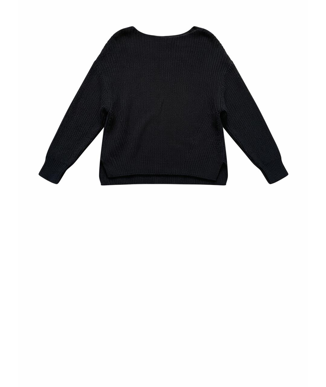 'S MAX MARA Темно-синий хлопковый джемпер / свитер, фото 1